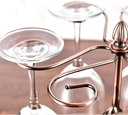 Поставка за чаши LIUZH Поставка за чаши за вино с 6 куки Подвесная поставка за чаши от Неръждаема стомана (Цвят: E, размер: 1 бр.)