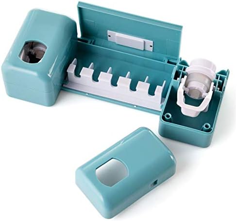 BKDFD Аксесоари за Баня, Стоки, Часовници с Автоматично Опаковка паста за зъби, Набор от Притежателите на Четка за Зъби Стенен Държач За паста за зъби Сокове (Цвят: D)