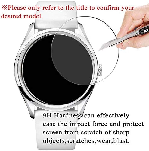 Synvy [3 опаковки] Защитен слой от закалено стъкло, съвместима със защитни филм NiceFuse W3 1.3 Smartwatch smart watch 9H