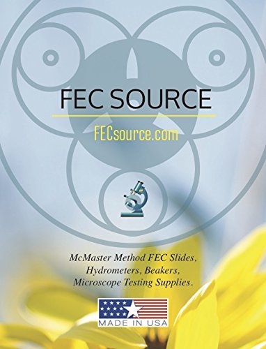 4 Предметни стъкла микроскоп McMaster Method, от FEC Source за 16 долара за бройка, Количеството на фекалиите / яйца от червеи за