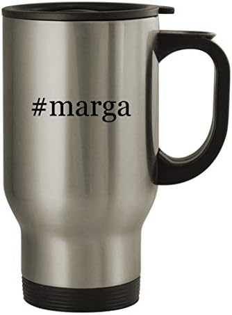 Подарък дрънкулки marga - Пътна Чаша от Неръждаема Стомана с тегло 14 грама, Сребрист