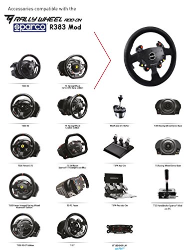 Допълнение Thrustmaster Sparco Rally Wheel към модата R 383 (PS5, PS4, XBOX Series X / S, One, PC)