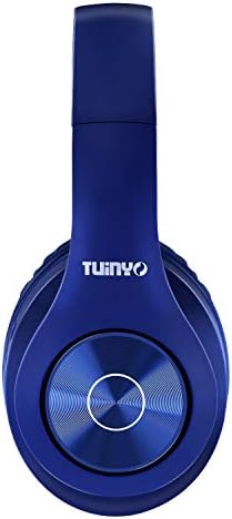 Безжични слушалки TUINYO Bluetooth, Безжични стерео слушалки над ухото, време на възпроизвеждане 40 часа с дълбоки бас, Меки слушалки