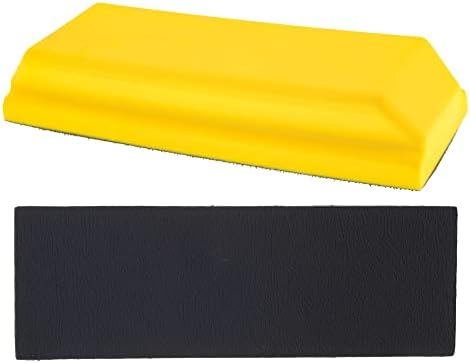 Правоъгълна ръчно Опесъчаване актуално Dura-Gold серия Pro размер 7-3/4 x 2-3/4 с подплата под формата на куки и примки, адаптер PSA и валяк
