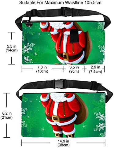 Коледа Дядо Коледа На фона На Зелените Снежинки, Органайзер, Имат Накрайник за Колан с инструменти | Издръжлива и Компактна стойка