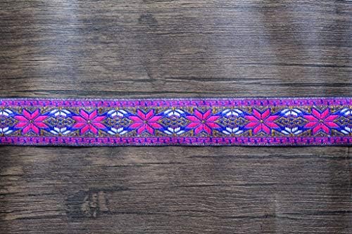 Кант за розово-лилаво Сари Idukaancrafts 06 Ярда ширина 1,2 см