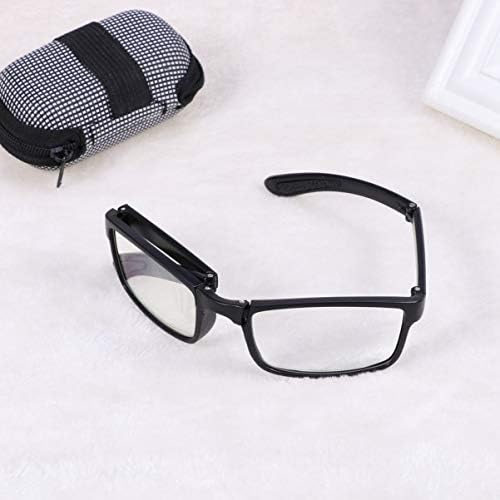 Очила Healifty Blue Light Сгъваеми Очила За Четене Компактни Сгъваеми Очила за Четене с Автоматично Увеличение Очила за Далекогледство с Чехлами