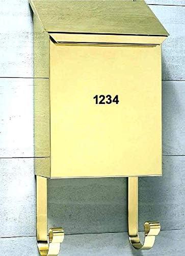 1,5Инчов Винил Стикер с номер на пощенска кутия Премиум-клас (Черен) |Водоустойчив и Устойчив на избледняване | Лесни за инсталиране