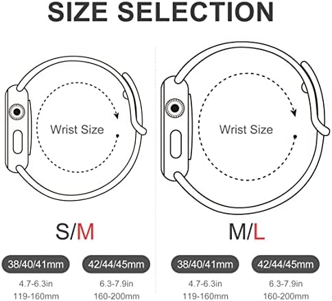 Съвместимост за Дъвка Apple Watch Band 38 мм 41 мм 42 мм 40 мм 44 мм 45 мм Сладки Ластични Въжета за Часа Женски Еластична Гривна