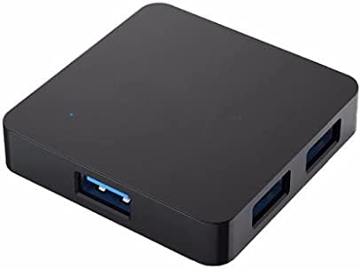 WJCCY Суперскоростной 4-Портов USB хъб 3.0 е Преносим OTG-ХЪБ USB Сплитер с порт захранване Micro B за лаптоп MacBook, КОМПЮТЪР, Таблет