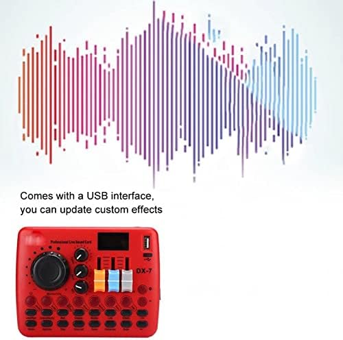 BBSJ Многофункционален набор от звукови карти на живо на звука на Аудио миксер с регулируема сила на звука Звукова карта за