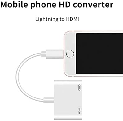 Кабел-конвертор за Apple Lightning в HDMI 1080p Цифров AV Адаптер за ТЕЛЕВИЗИЯ Бял Цвят за iPhone