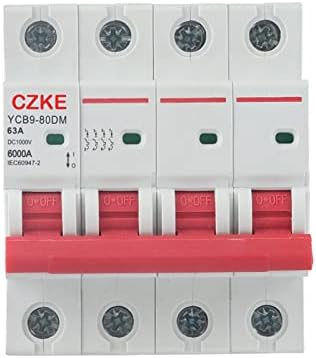 Автоматичен прекъсвач SNKB YCB9-80DM 4P за постоянен ток, използвани за фотоволтаична система за сигурност 6kA 1000V DC