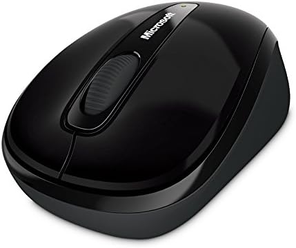 Безжична мобилна мишка Microsoft 3500 - Черен. Удобен дизайн, използването на дясната / лявата ръка, Безжична, USB 2.0 с нанотрансивером за