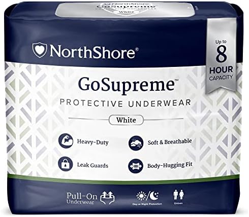 Бельо NorthShore GoSupreme Голям размер с подплънки-бустерами и Кърпички Supreme за мъже и жени
