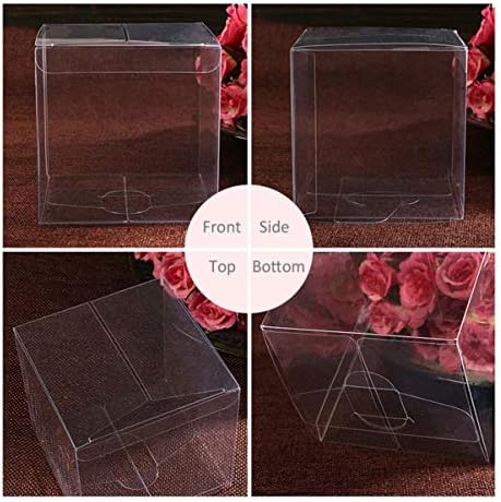 За многократна употреба Прозрачни Кутии за подаръци Пластмасови Кутии Подарък Прозрачни Кубични Кутии за Опаковане на Вечерните Предложения
