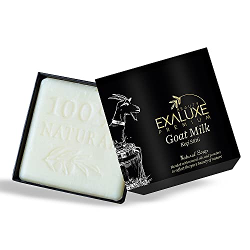 EXALUXE Сапун от козе мляко - Овлажнител, Лечебен и снимающее Екзема Естествен сапун за Чувствителна и раздразнена кожа (4,4 oz)