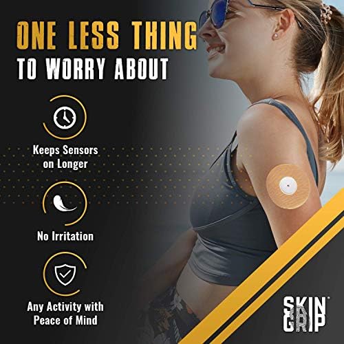 Лепенки Skin Grip CGM за Freestyle Libre (20 броя в пакет), Водоустойчива и предпазват от изпотяване в продължение на 10-14 дни,
