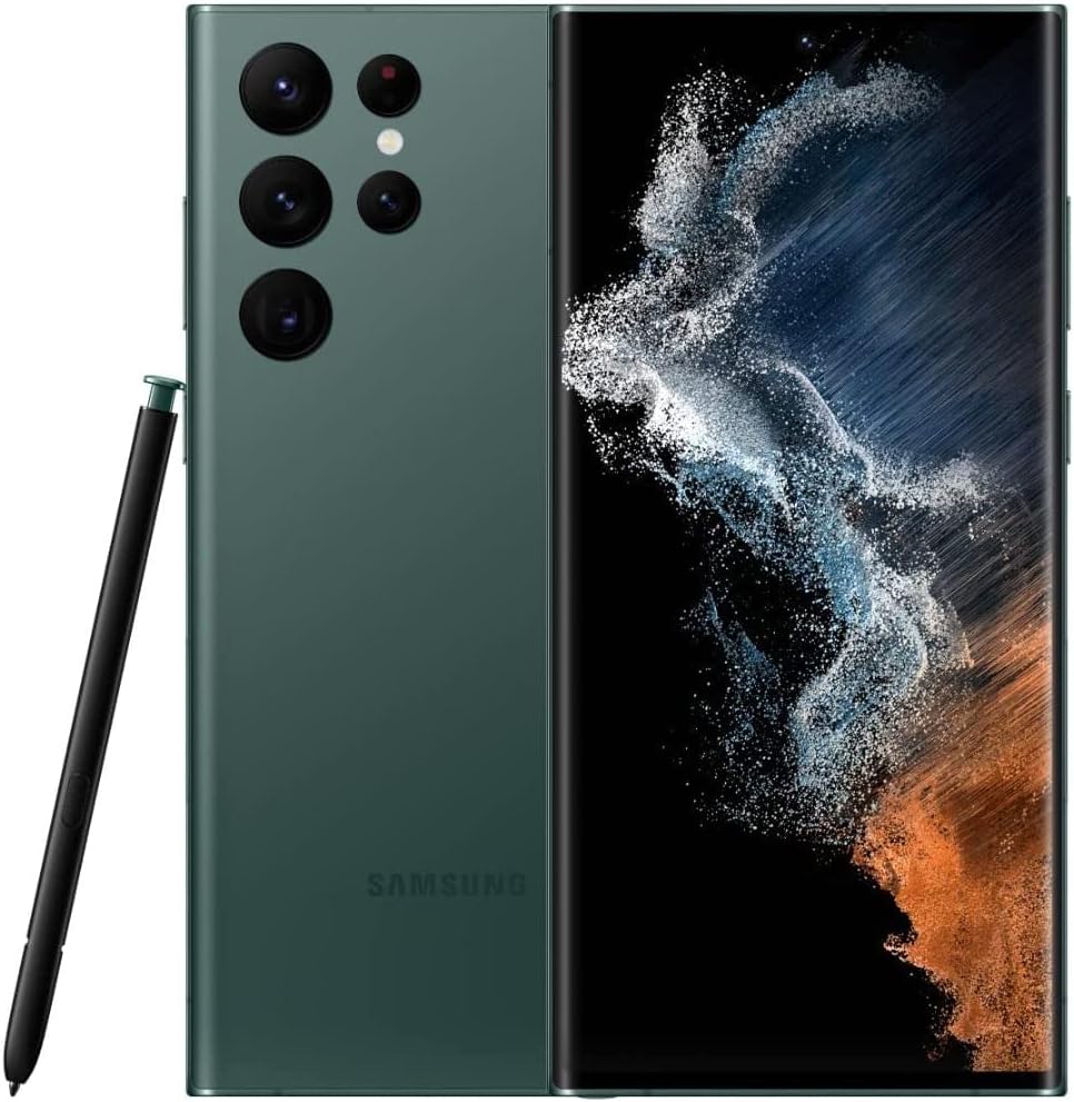 SAMSUNG Galaxy S22 Ultra 5G с две SIM-карти, фабрична отключване за всички оператори, 512 GB оперативна памет, 8K Камера и видео,