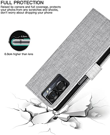 Чанта-портфейл Foluu за OnePlus Nord N300, Флип-фолио от изкуствена кожа с [Противоударным вътрешен калъф от TPU], отделения