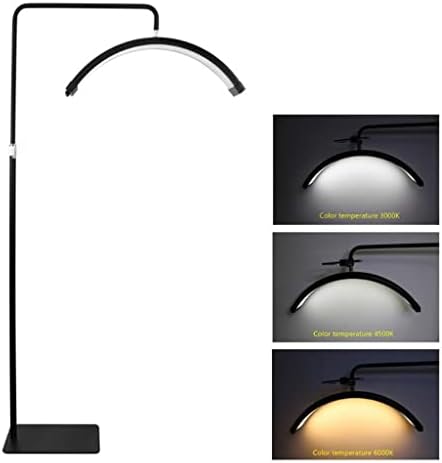 Лампа за красота във формата на полумесец TKHP, 3 Цвята, с регулируема яркост, Притежател на мобилен телефон, на Лунна светлина за лице