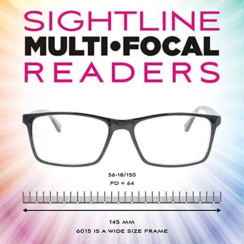 Очила за четене Sightline 6015 XL с широк многофокусом Прогресивно мощност