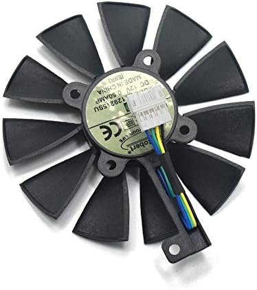 Вентилатор за охлаждане на видеокартата inRobert 87 мм T129215SU за ASUS ROG Strix GTX1060/GTX1080/GTX1080TI/GTX1070 Охладителя