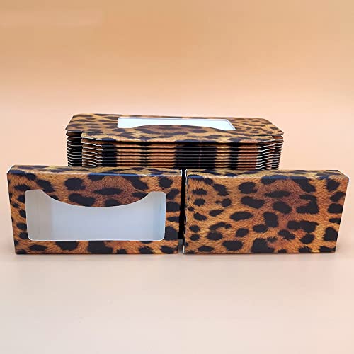 Опаковка Кутии за Мигли 100 Бр Обемни Мигли от 3D Дупки Празна Опаковка от 25 Мм Калъф носи етикет за услугата Хартия, от 9,5 бр.