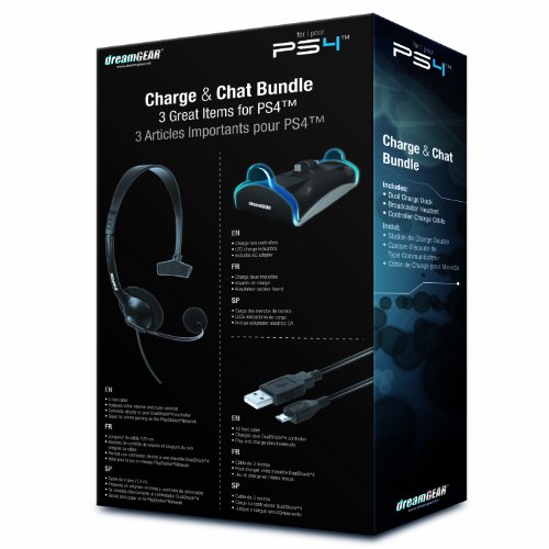 Комплект за зареждане на dreamGEAR PlayStation 4 и комуникация в чата