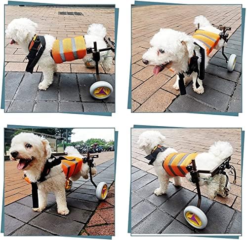 Количка за кучета ZXLX за инвалиди с Кучето въже, За рехабилитация на Задни крака кученце, Лека Определяне на Рама, Председателят на 2 колела,