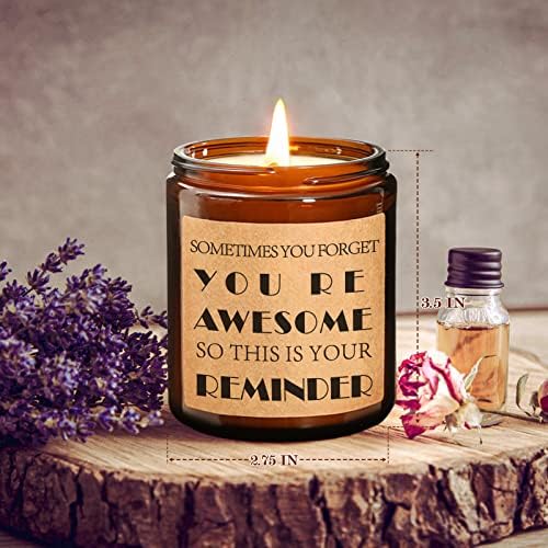 Ароматни Свещи Aromaflare с аромат на Лавандула, Подаръци за Жени, Ароматерапевтическая Свещ в Банката, на Промоционална Релаксираща Подарък за Деня на Майката, Рожден ?