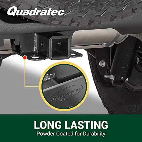 Quadratec Premium 2 Прикачното устройство за ресивъра-Подходящ за Jeep Wrangler 2018-2022 JL/JLU - Приемник сцепного устройство за ремарке, Приемници буксировочного устройство, Комплек?