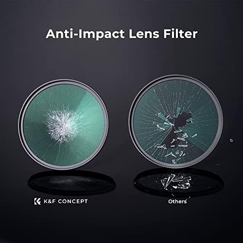 K& F Concept 77 mm MC UV-филтър със защита от удари от темперирано оптично стъкло с 28 Многослойными покрития HD/Водоустойчив /Устойчив на