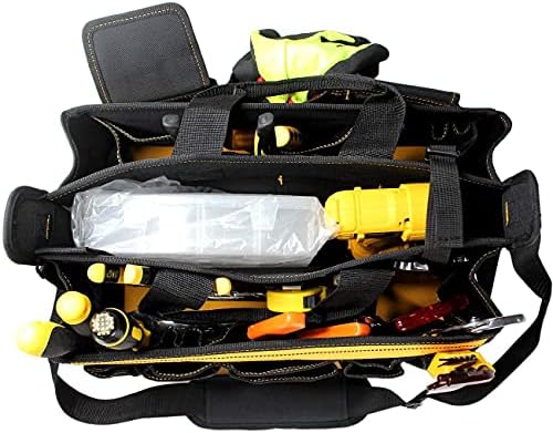 MELOTOUGH 17 Чанта за инструменти, с централно чекмедже с пагон и многофункционални Чанта за инструменти, Малка Чанта За инструменти, Чанти