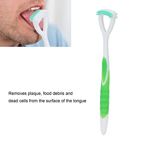 Стъргало за почистване на зъбите Gaeirt er, Ото er с Дълга Дръжка За хигиена на устната кухина, Гъвкав, Сигурен и за възрастни (зелен)