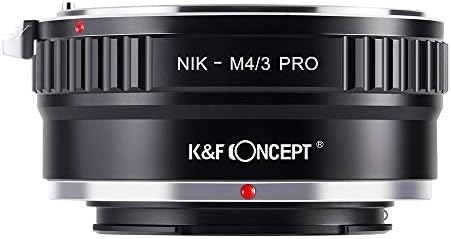 Адаптер за закрепване на обектива K & F Concept, който е Съвместим за обектив Nikon AI с корпус камера Micro 4/3 Micro Four