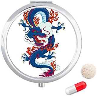 Китай Китайски Дракон Облачен Модел На Калъф За Хапчета В Джоба Кутия За Съхранение На Лекарства Контейнер Опаковка