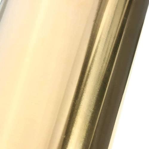 Месинг лист HUILUN H62 Тонколистовая Метална плоча от Латунного Меден лист за обработка на метали, Дебелина: 0.3 mm Дължина: