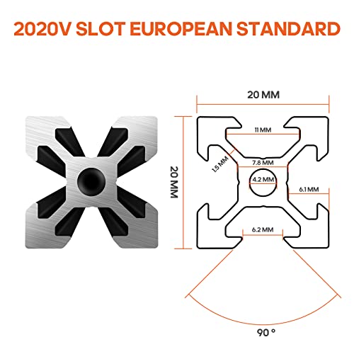 10ШТ 800 мм Алуминиева Екструзия на Европейския Стандарт 2020 V Слот Анодизиран Линеен Релса за Подробности 3D Принтер