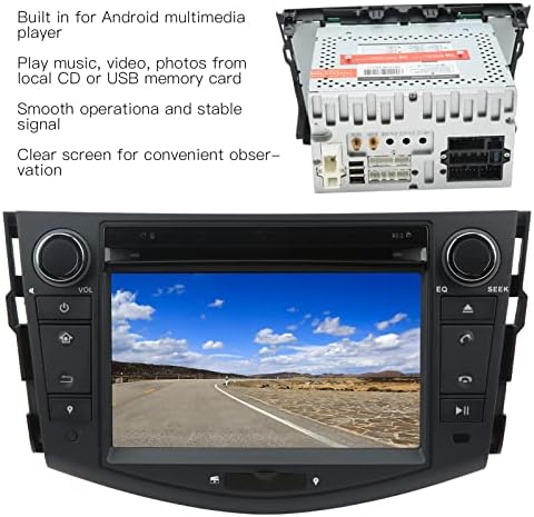 Автомобилна Навигация GPS, Авто CD плейър с Bluetooth 5.1 МОЖНО Възпроизвеждане на музика WiFi 8-Ядрен от 10 до 15 В Прозрачен екран за система Android 10.0 7 инча за Автомобил